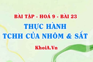 Thực hành thí nghiệm Tác dụng của nhôm với oxi, sắt với lưu huỳnh và nhận biết kim loại Al, Fe - Hoá 9 bài 23
